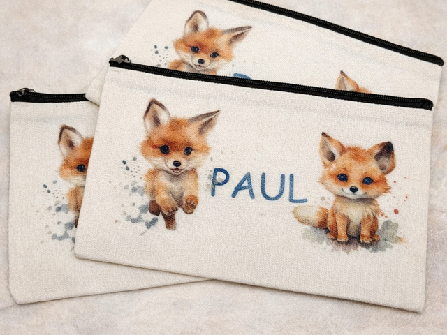 Personalisiertes Mäppchen mit Wunschmotiv und Namen